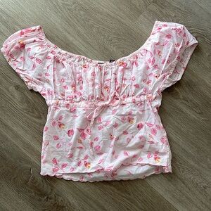 Floral pixie top
